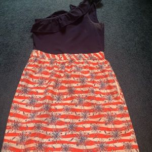 lily Pulitzer off the shoulder 4th of july dress